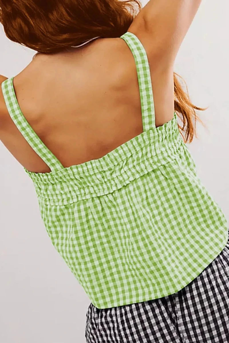 Angular Ruched Cami - Brick + Boho