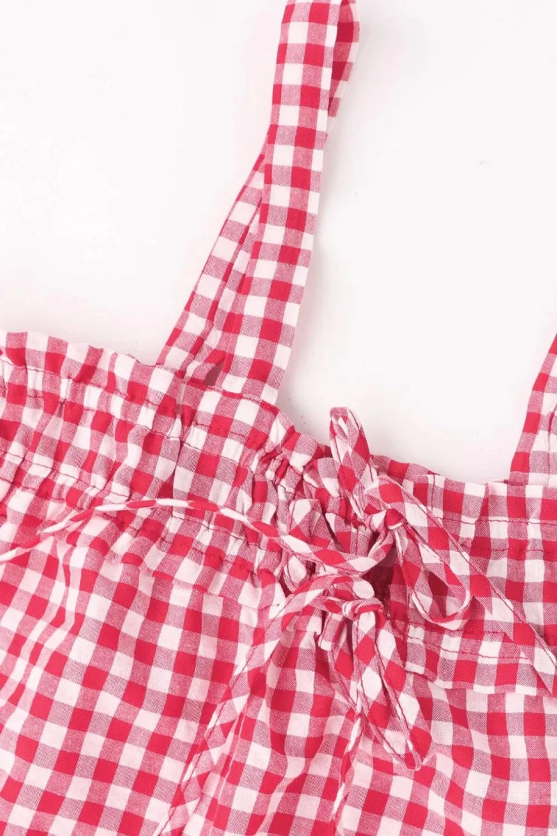 Angular Ruched Cami - Brick + Boho