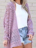 Appalachian Stroll Openwork Cardigan - Brick + Boho