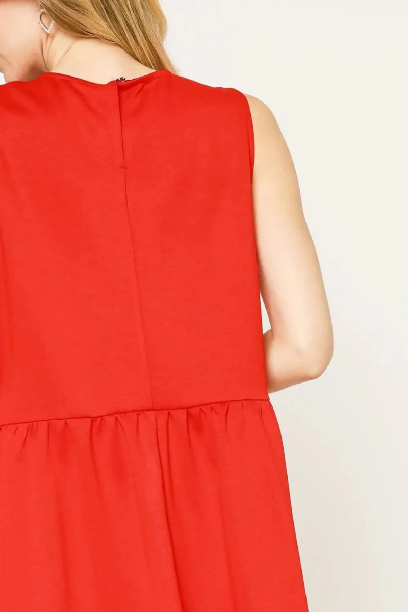 Architectural Pocket Tank Dress - Brick + Boho