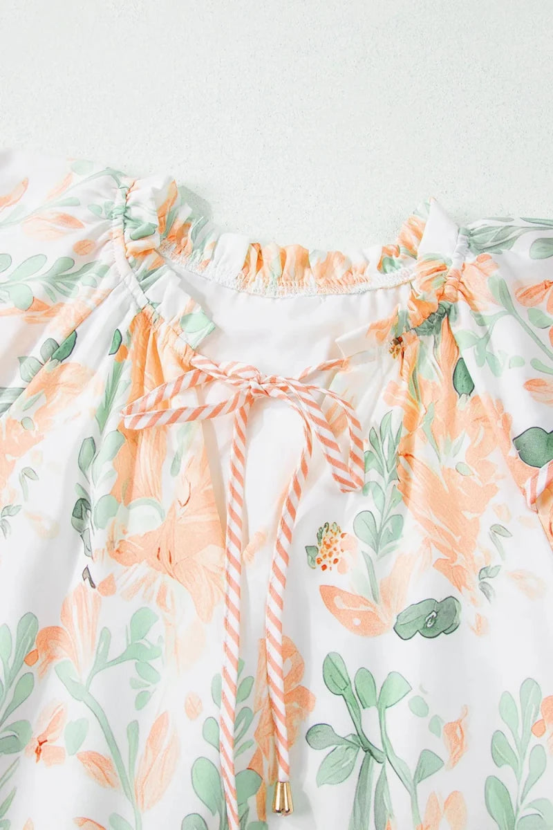 Archive Edit Ruffled Dress - Brick + Boho