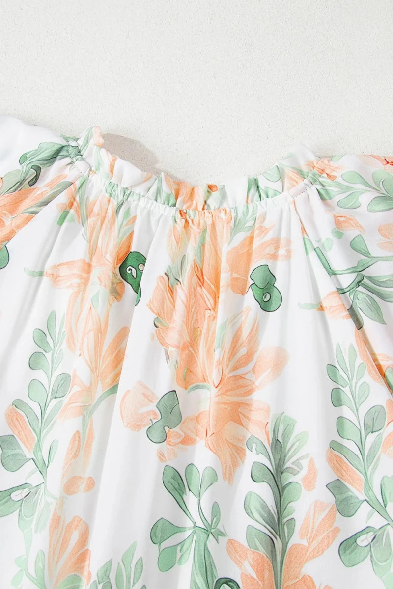 Archive Edit Ruffled Dress - Brick + Boho