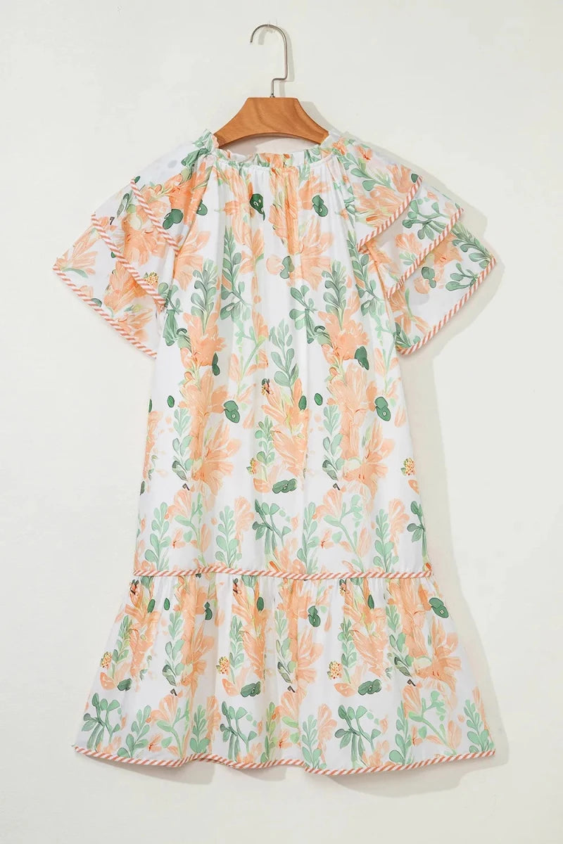 Archive Edit Ruffled Dress - Brick + Boho