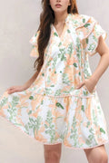 Archive Edit Ruffled Dress - Brick + Boho