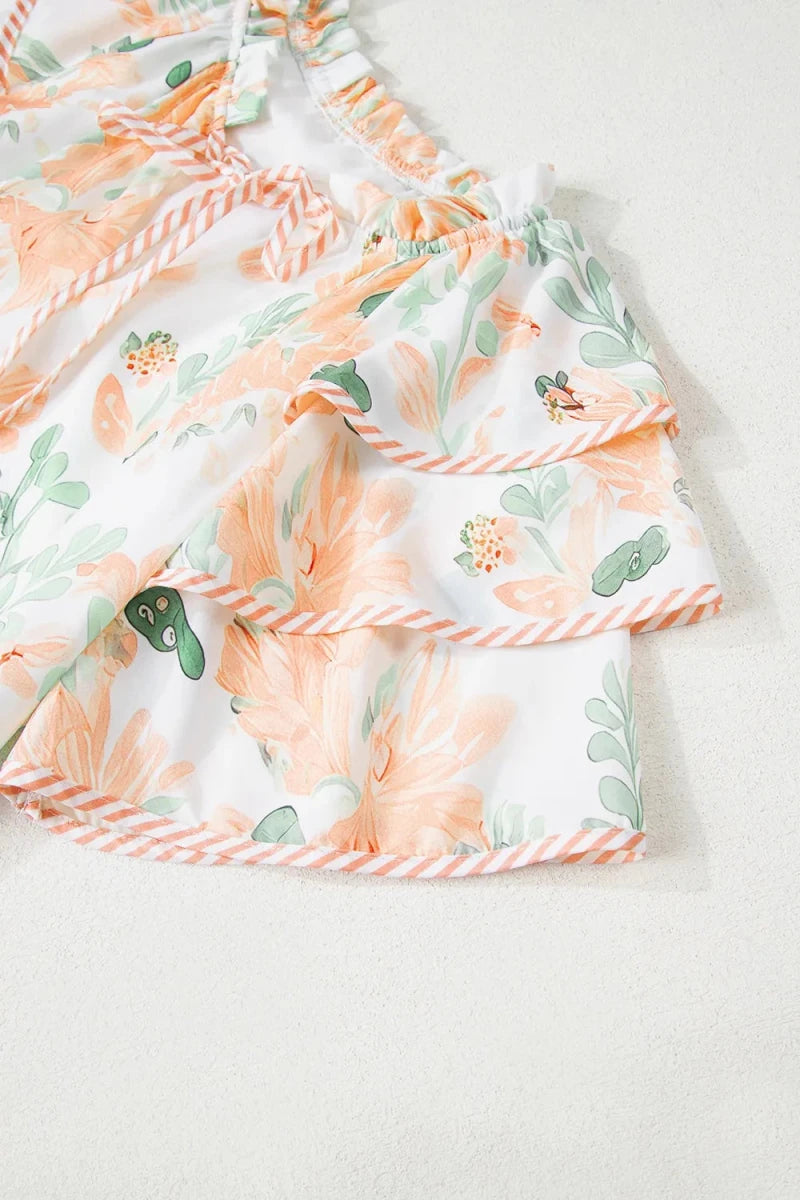 Archive Edit Ruffled Dress - Brick + Boho