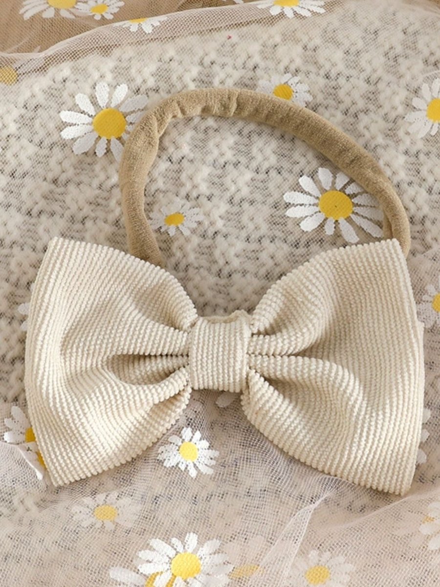Baby Bow Top Dress & Headband Set - Brick + Boho