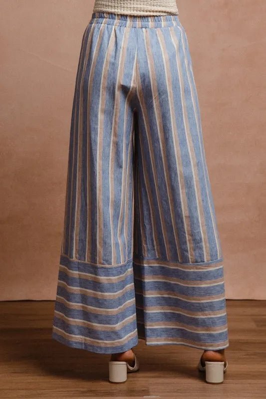 Beach Stroll Linen Pants - Brick + Boho