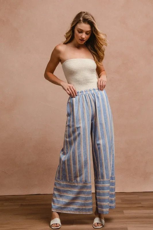 Beach Stroll Linen Pants - Brick + Boho