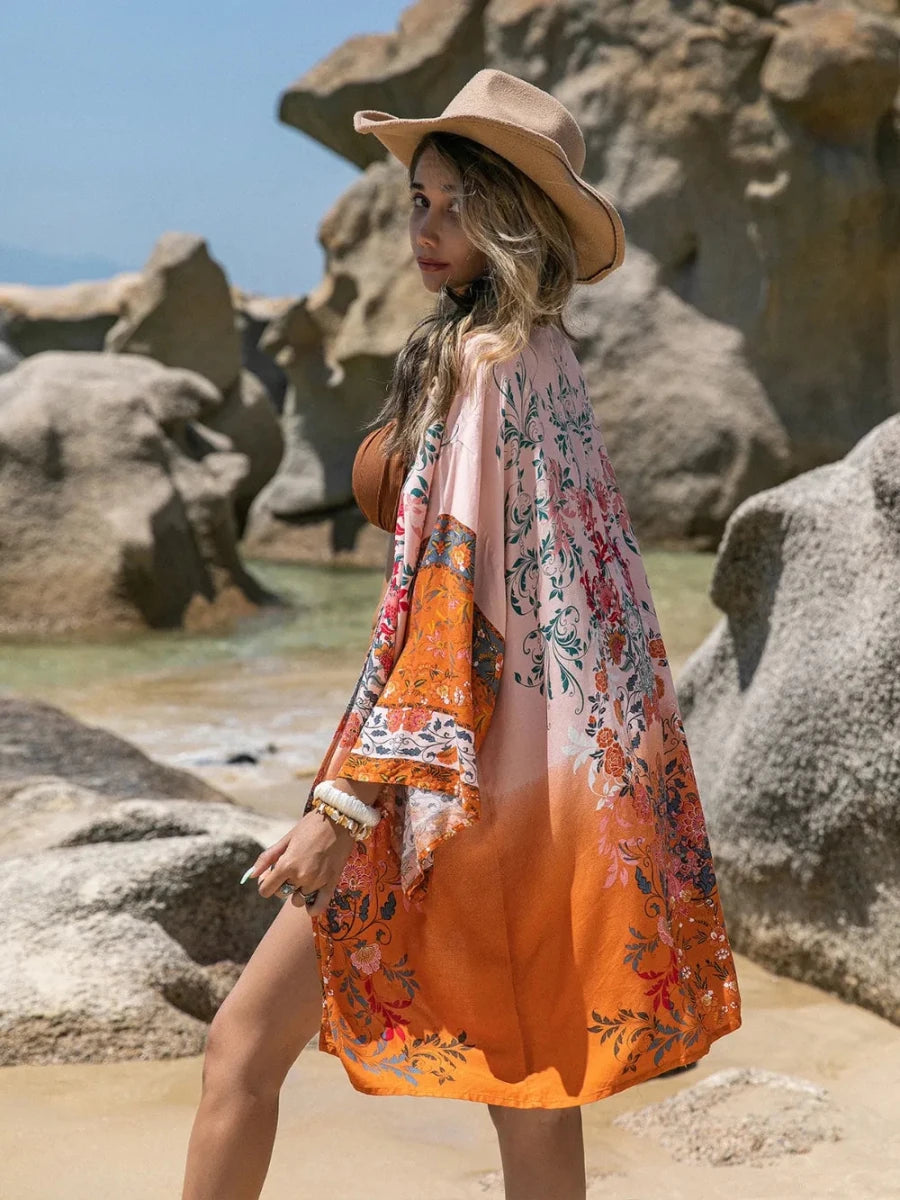 Beveled Crochet Cover - Up - Brick + Boho
