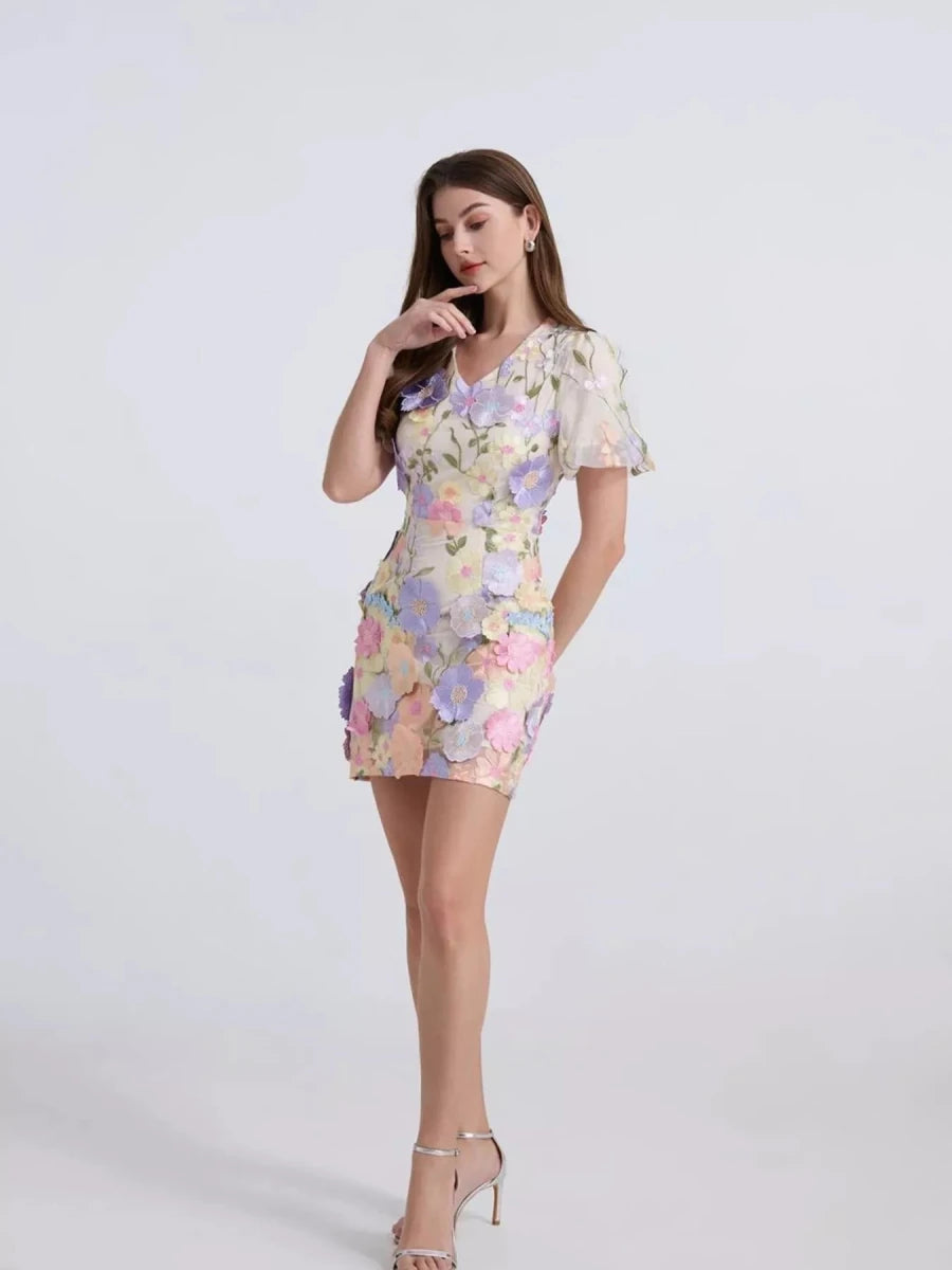 Bloom & Wander Mini Dress - Brick + Boho