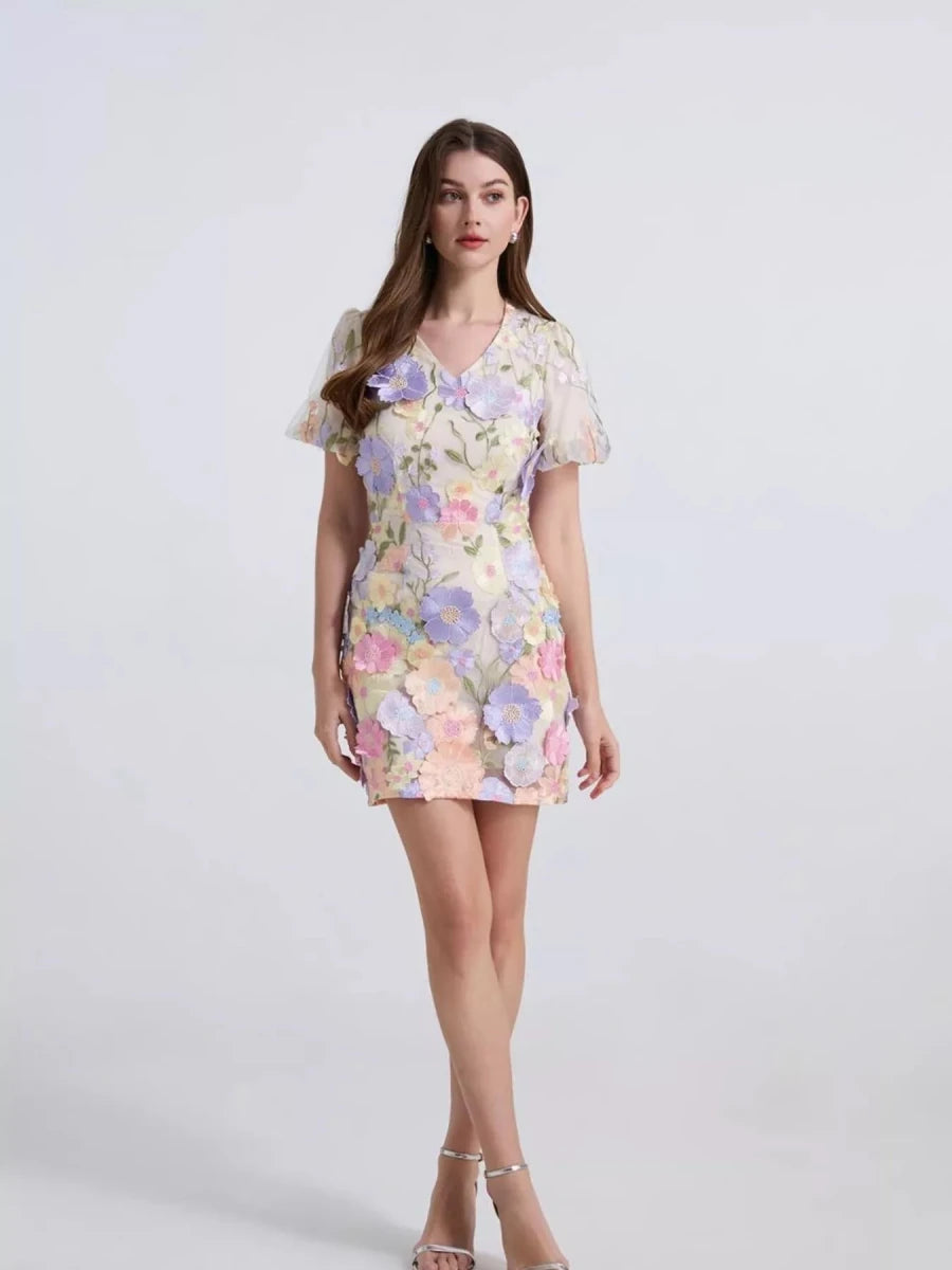 Bloom & Wander Mini Dress - Brick + Boho