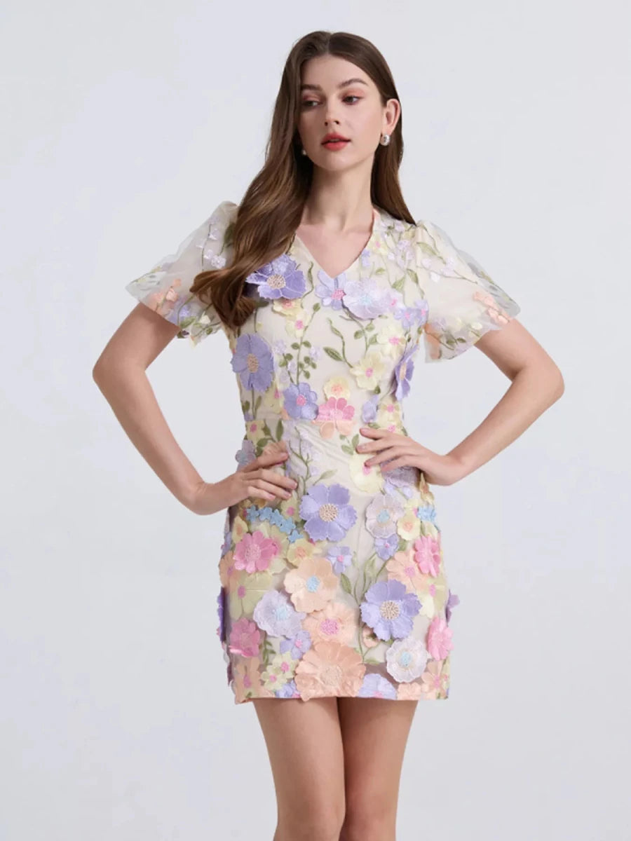 Bloom & Wander Mini Dress - Brick + Boho