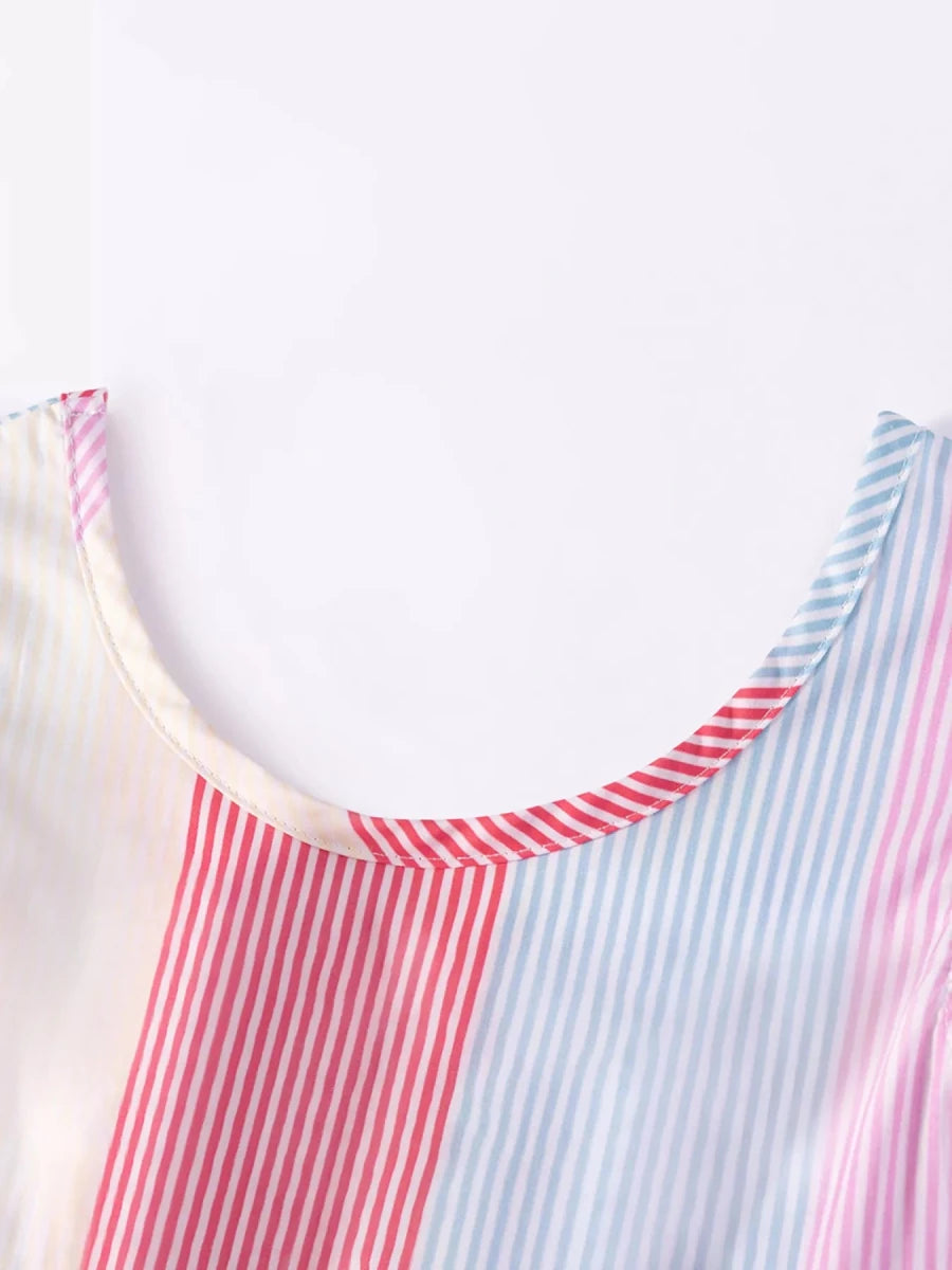 Blue Bayou Tiered Dress - Brick + Boho