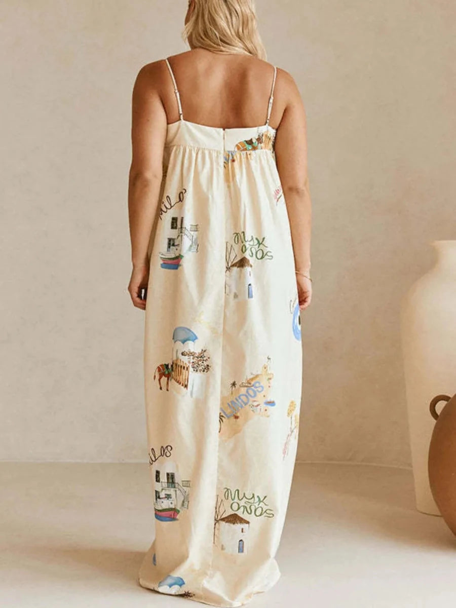 Bohemian Minimalist Maxi Dress - Brick + Boho