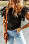 Canyon Moon Polka Mesh Top - Brick + Boho