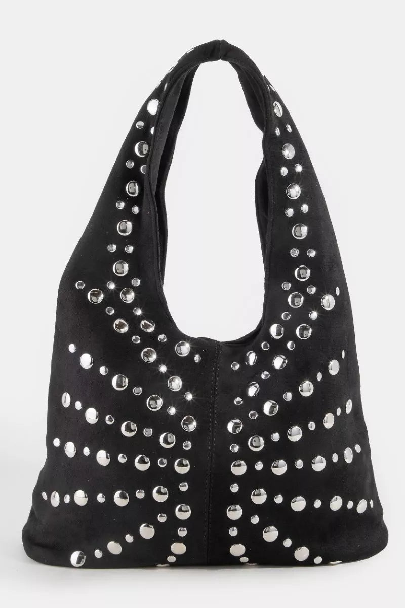 Canyon Wanderer Studded Suede Bag - Brick + Boho