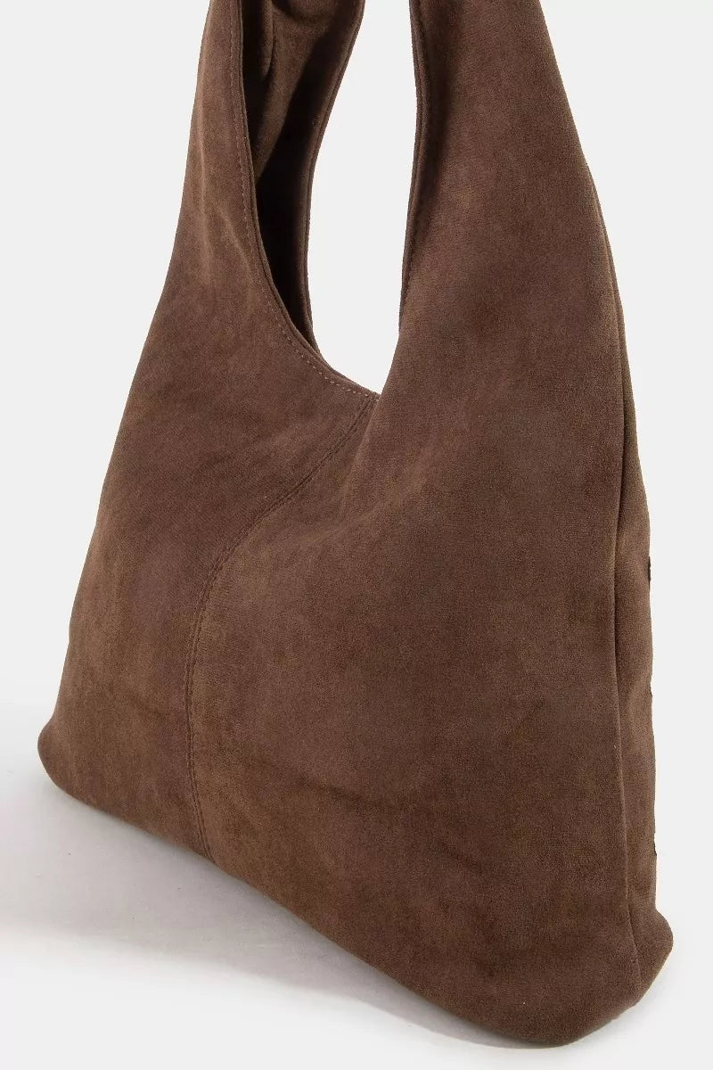 Canyon Wanderer Studded Suede Bag - Brick + Boho