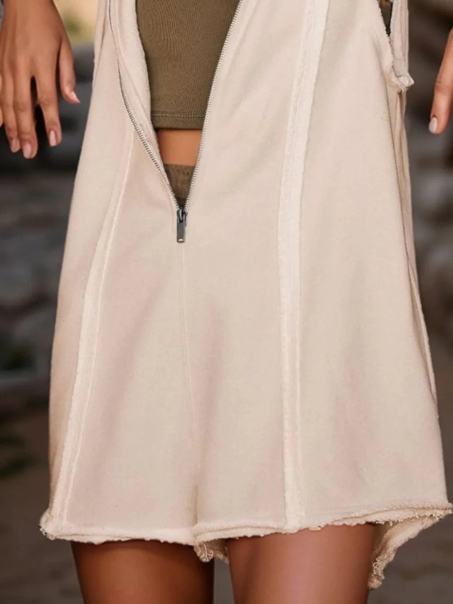 Carefree Hooded Sleeveless Romper - Brick + Boho