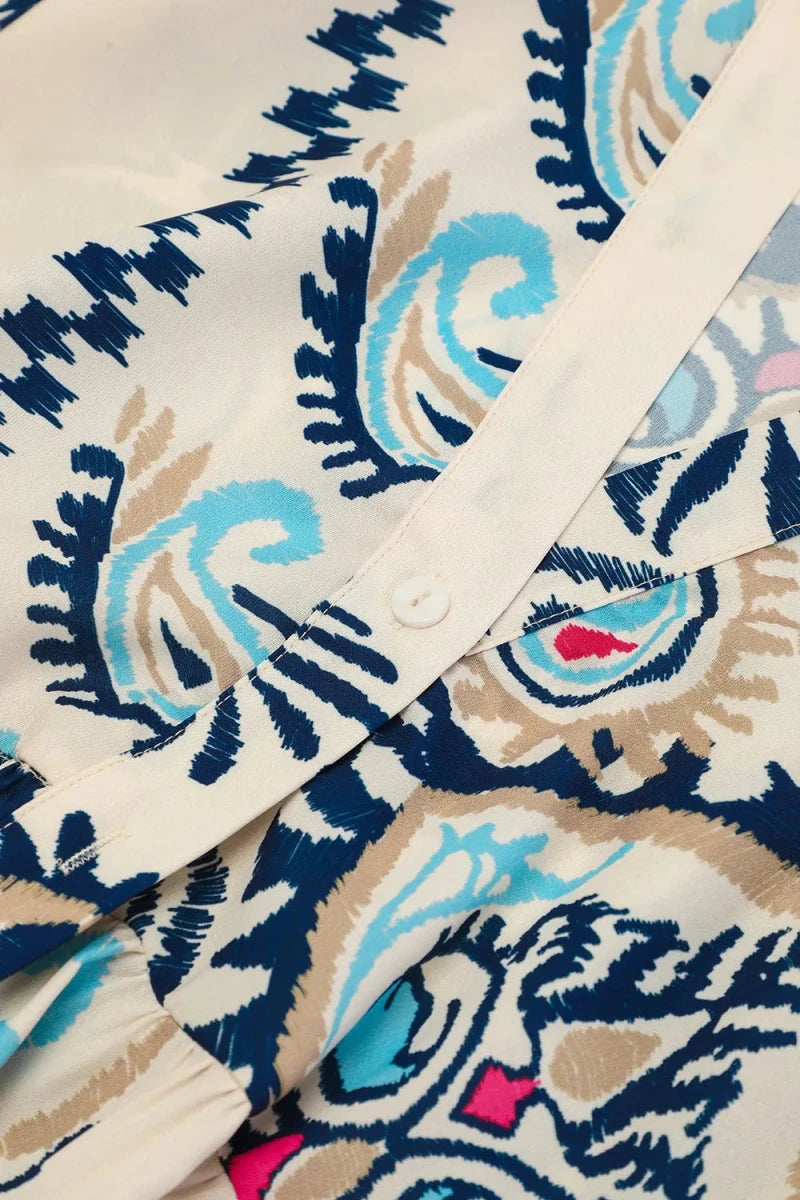 Carefree Notched Print Mini - Brick + Boho