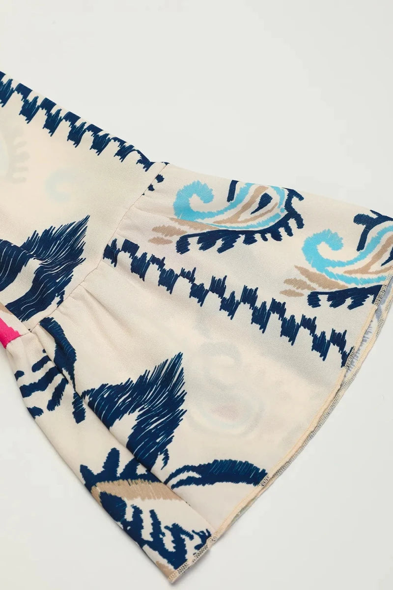 Carefree Notched Print Mini - Brick + Boho