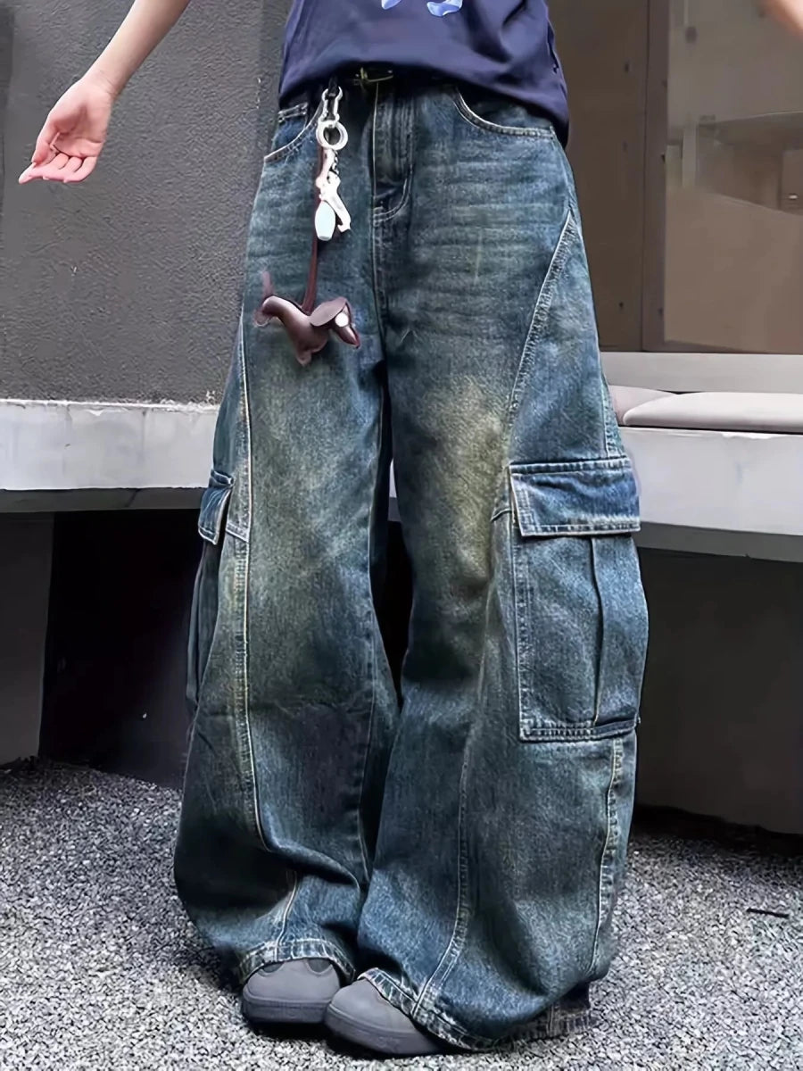 Cargo Groove Wide Leg - Brick + Boho
