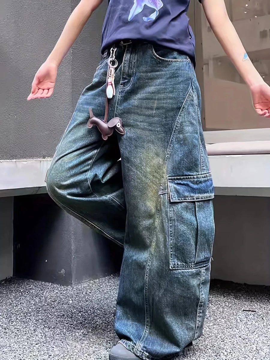 Cargo Groove Wide Leg - Brick + Boho