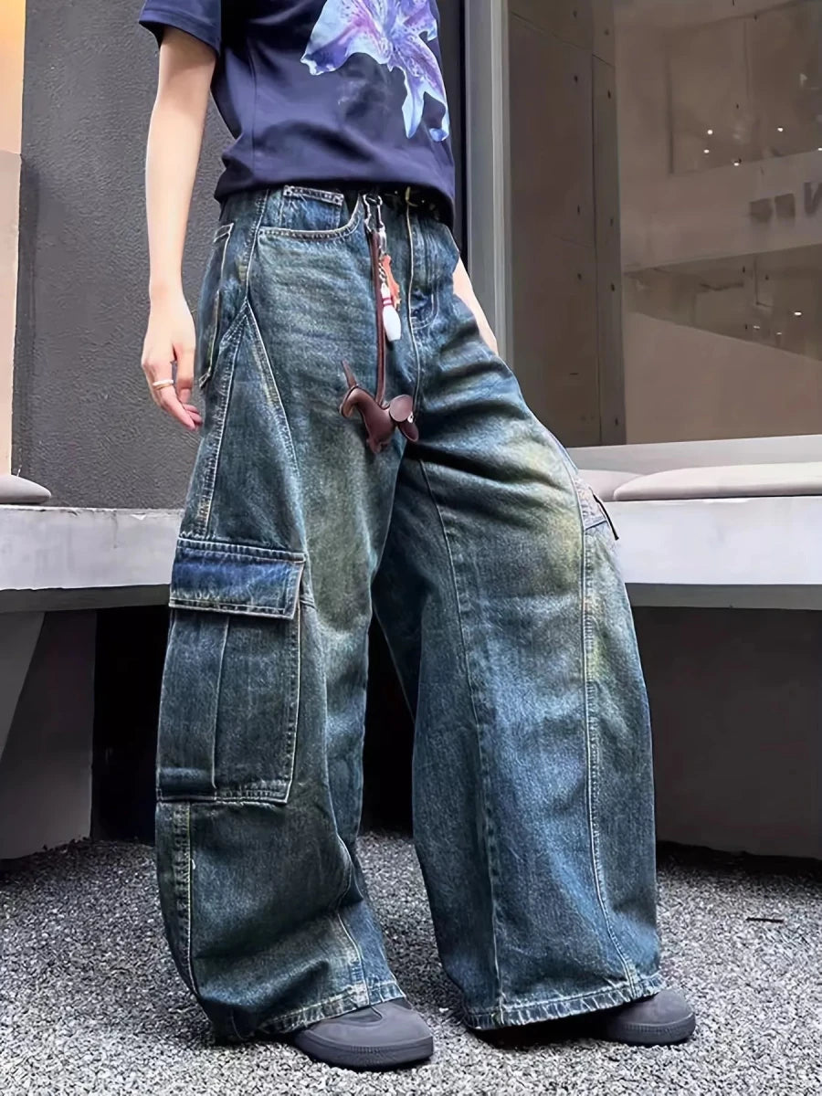 Cargo Groove Wide Leg - Brick + Boho