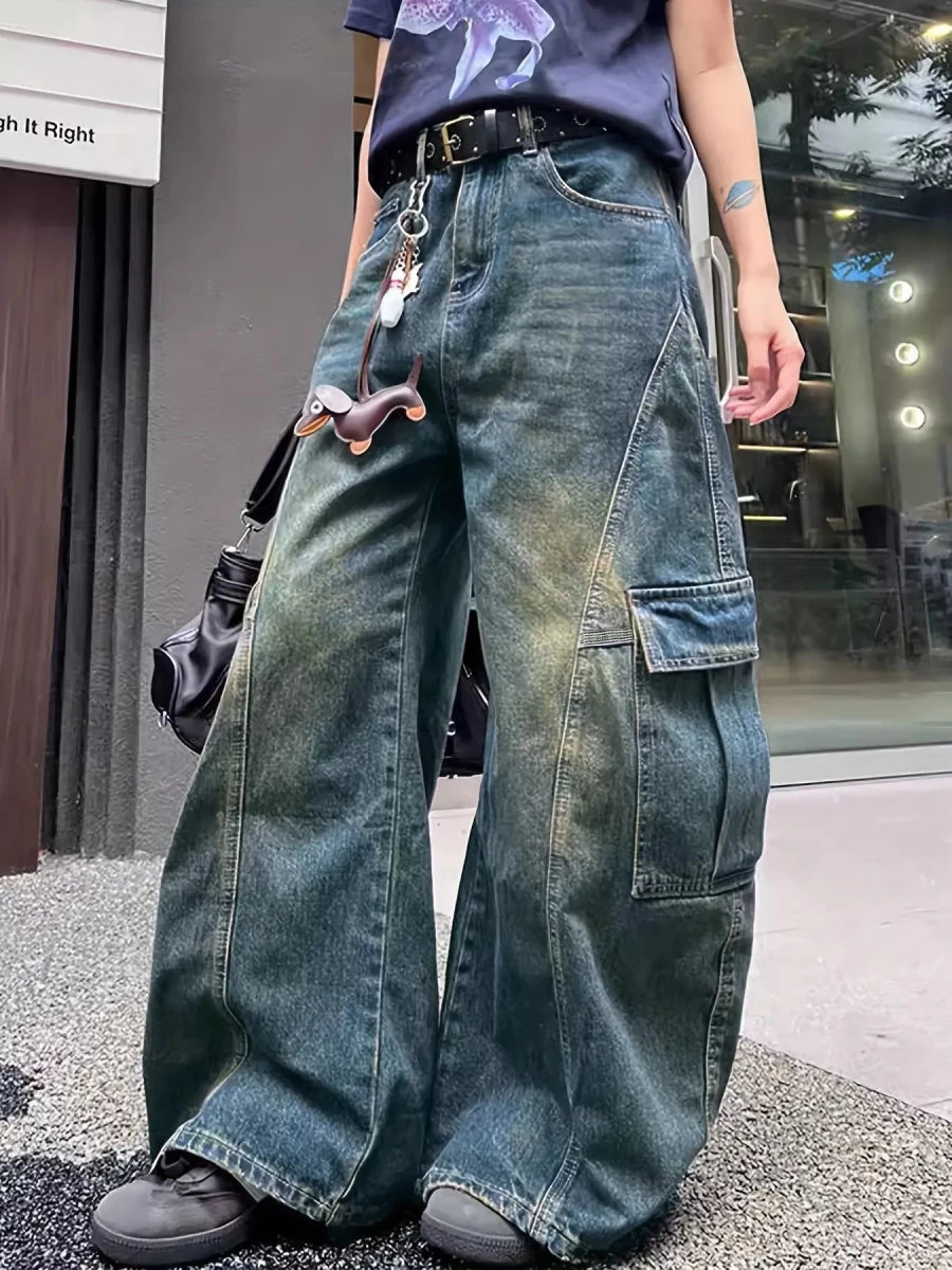 Cargo Groove Wide Leg - Brick + Boho
