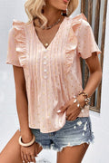 Caspian Striped Flounce - Brick + Boho