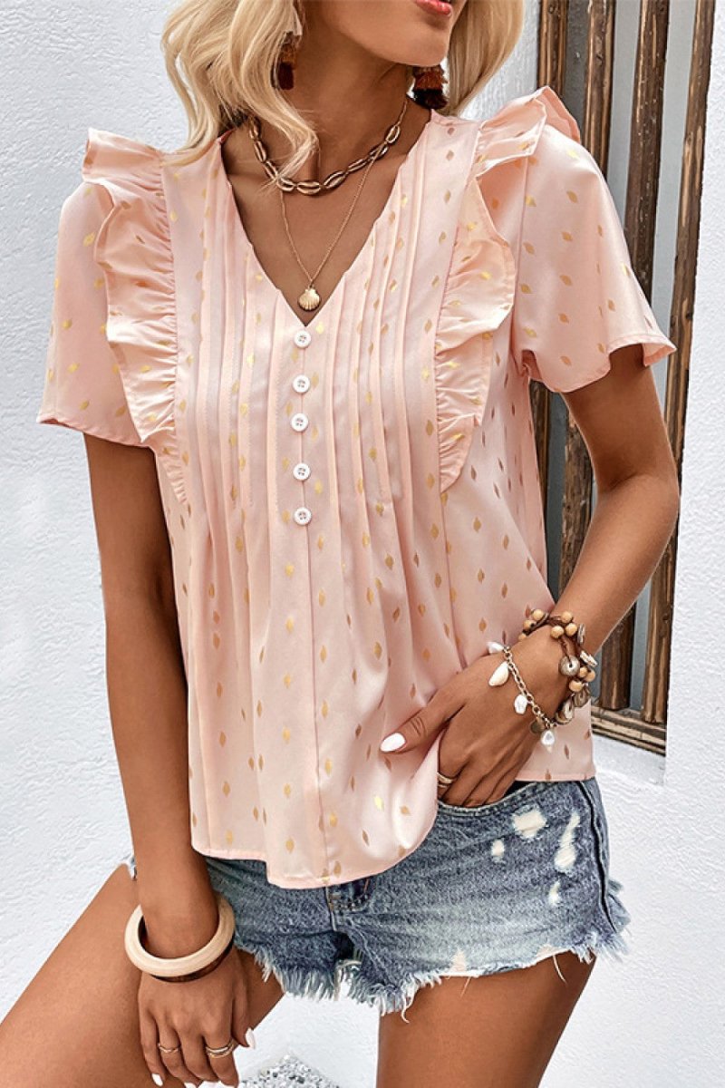 Caspian Striped Flounce - Brick + Boho