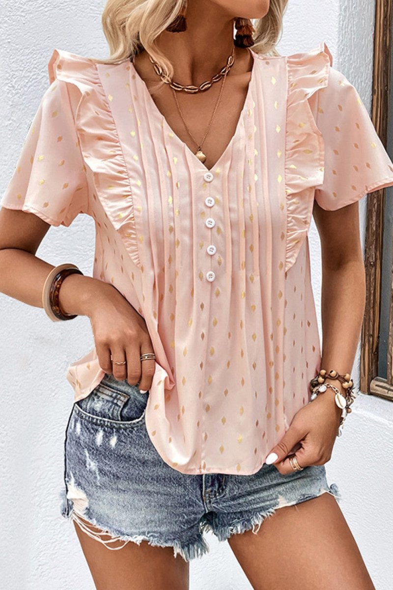 Caspian Striped Flounce - Brick + Boho