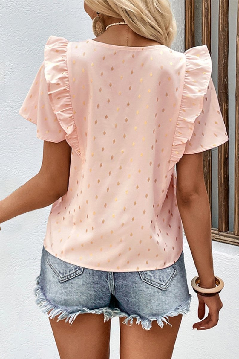 Caspian Striped Flounce - Brick + Boho