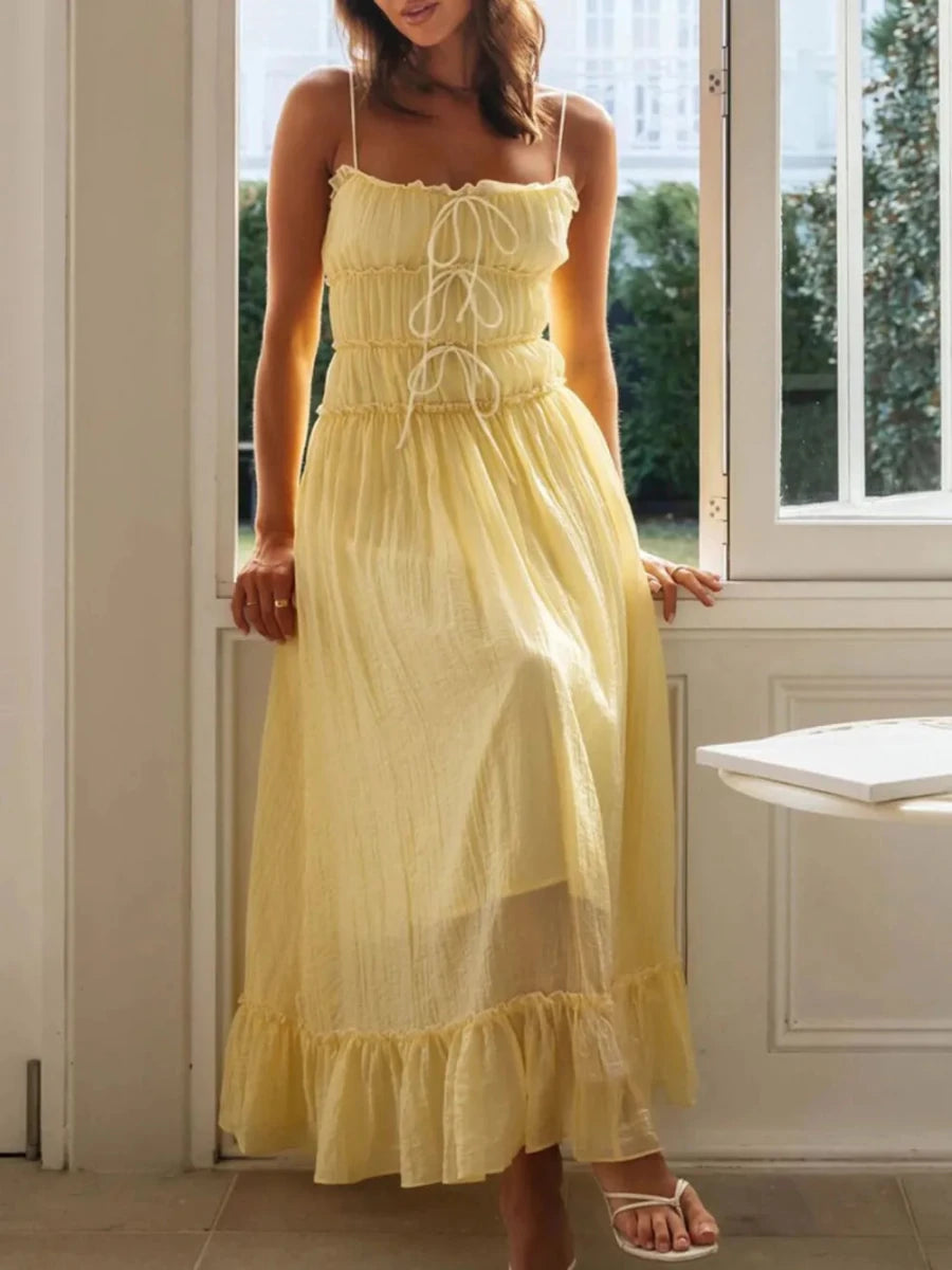 Celestial Ruched Slip - Brick + Boho