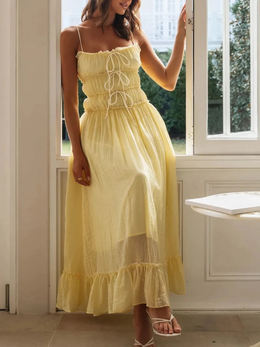 Celestial Ruched Slip - Brick + Boho