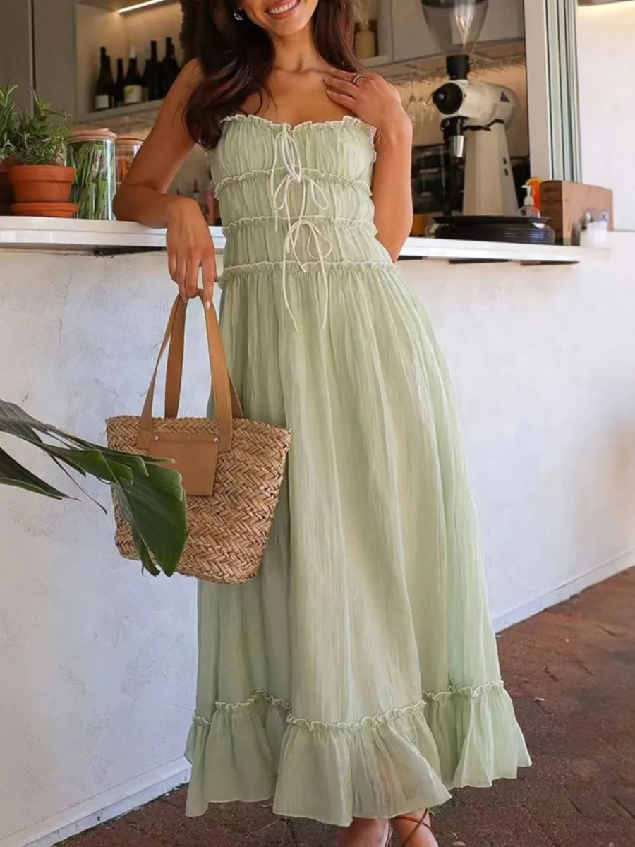 Celestial Ruched Slip - Brick + Boho