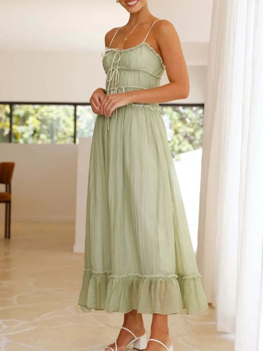 Celestial Ruched Slip - Brick + Boho
