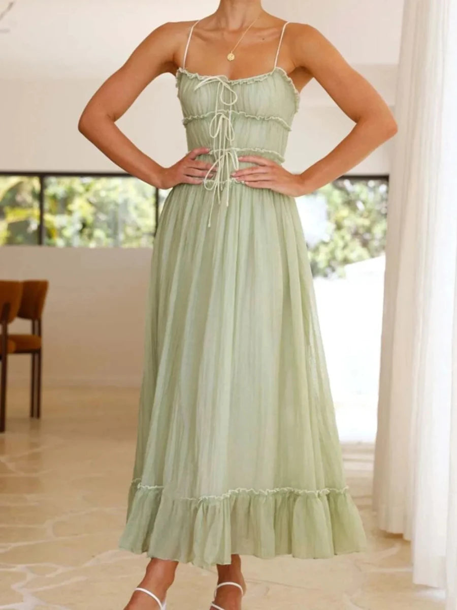 Celestial Ruched Slip - Brick + Boho