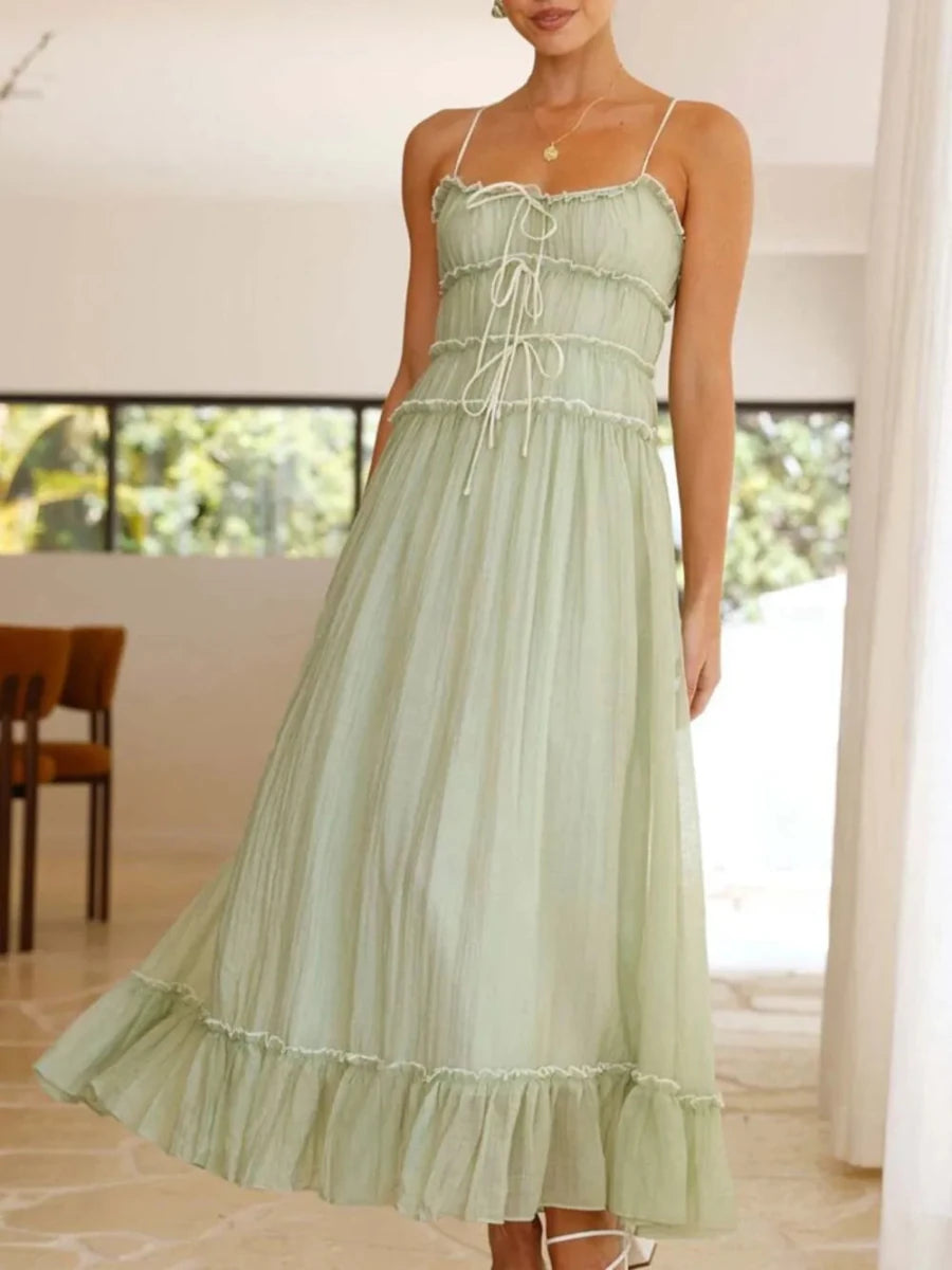 Celestial Ruched Slip - Brick + Boho