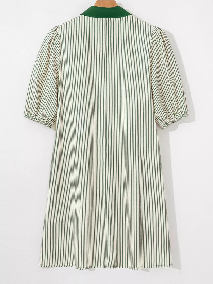Colorblock Mini Dress - Brick + Boho
