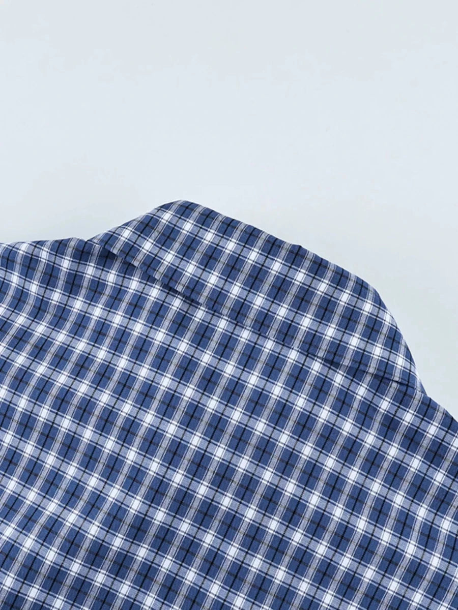 Cool Plaid Oversized Shirt - Brick + Boho