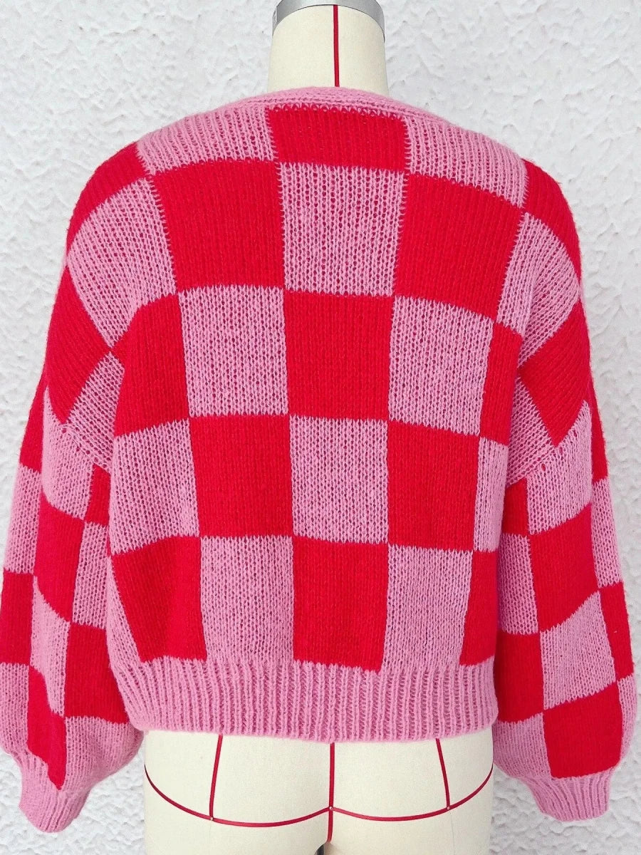 Cornice Knit Cardigan - Brick + Boho