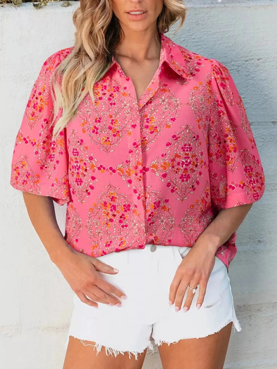 Corsica Eyelet Blouse - Brick + Boho