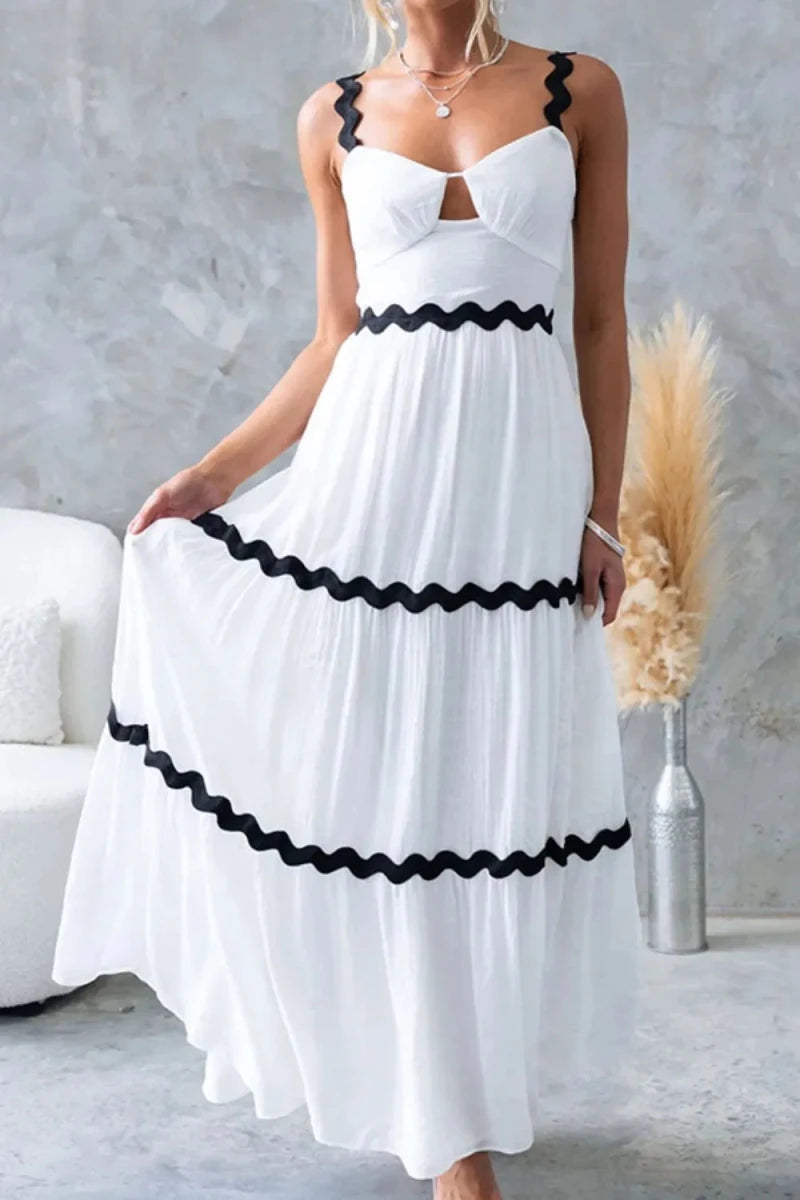Daybreak Scalloped Tier Maxi - Brick + Boho