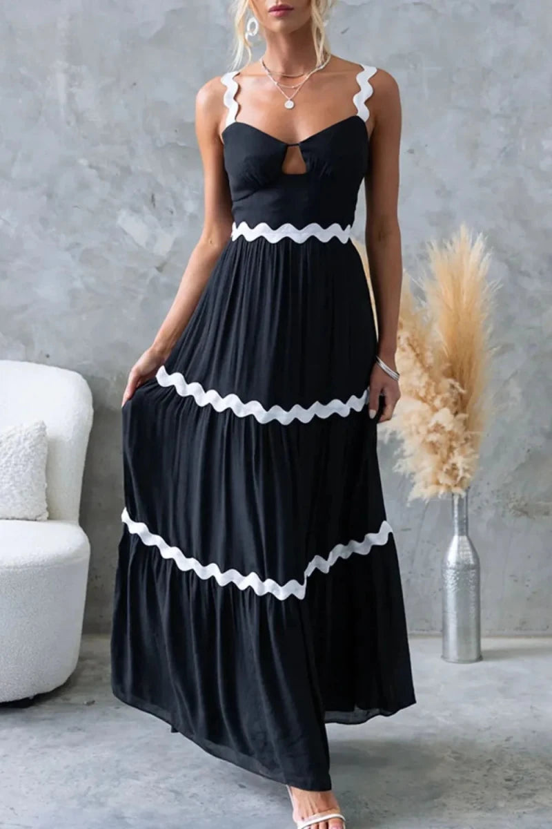 Daybreak Scalloped Tier Maxi - Brick + Boho
