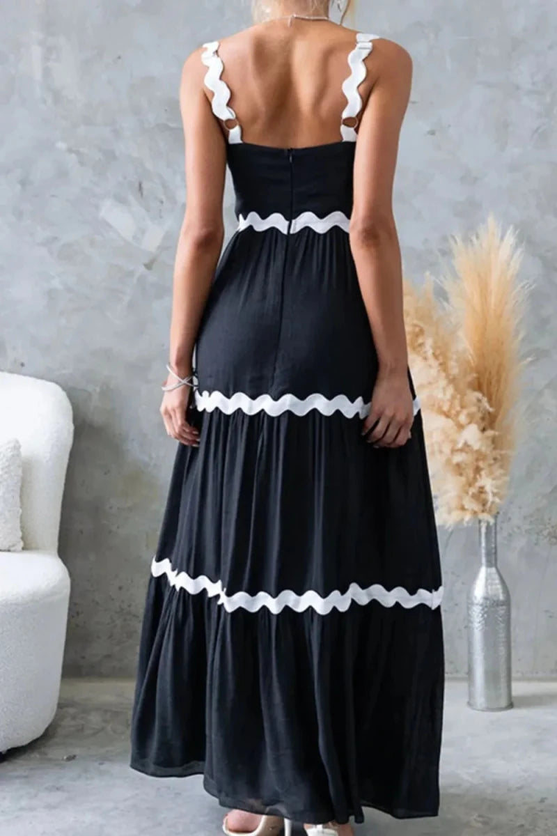 Daybreak Scalloped Tier Maxi - Brick + Boho