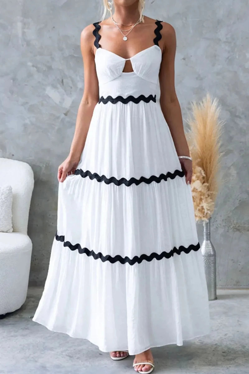 Daybreak Scalloped Tier Maxi - Brick + Boho