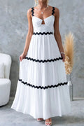 Daybreak Scalloped Tier Maxi - Brick + Boho