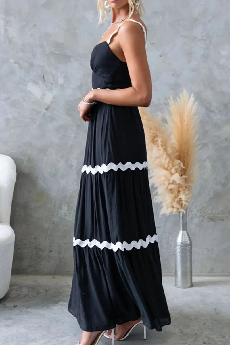 Daybreak Scalloped Tier Maxi - Brick + Boho