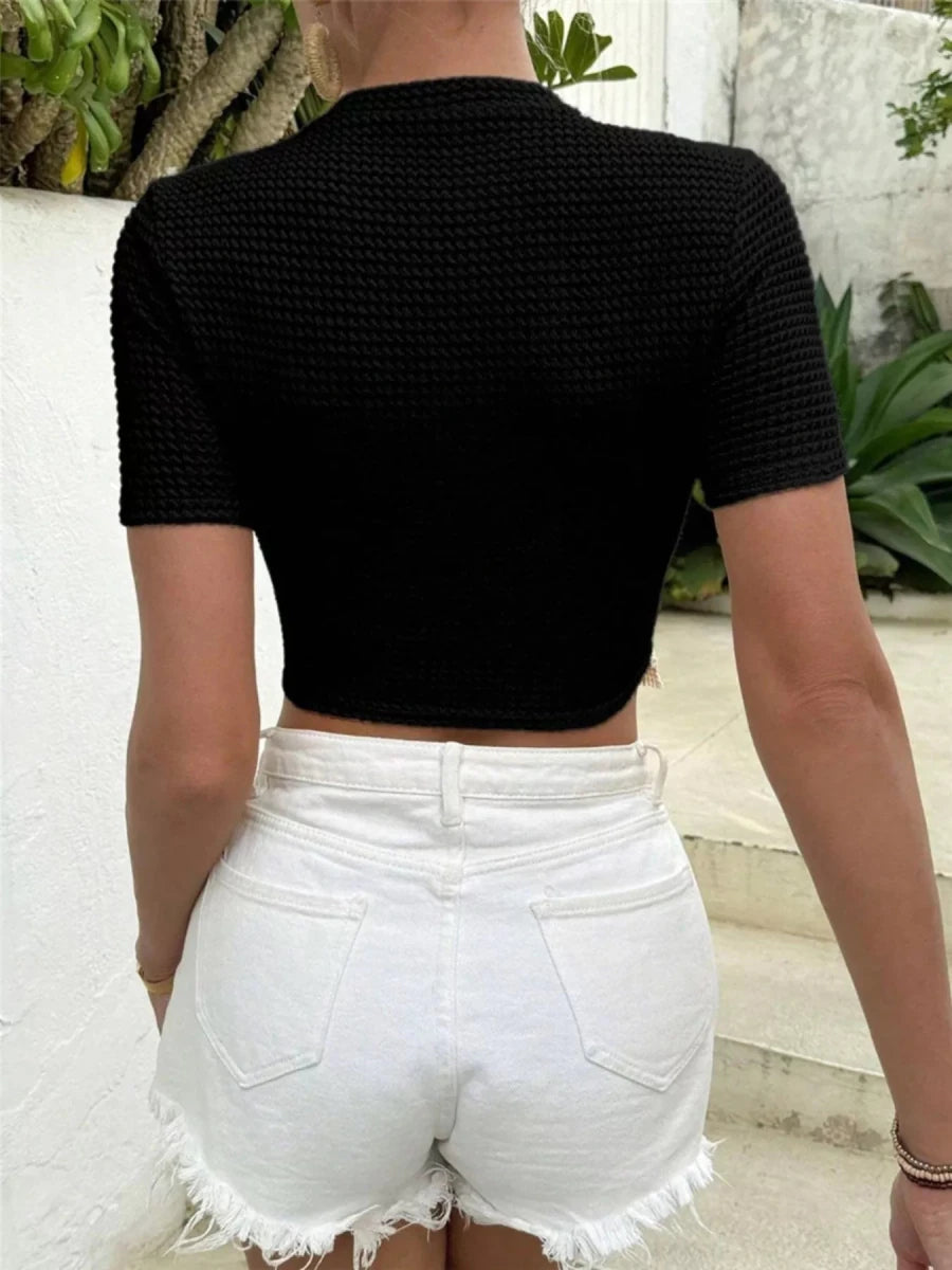 Desert Breeze Tassel Tee - Brick + Boho