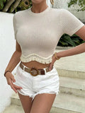 Desert Breeze Tassel Tee - Brick + Boho